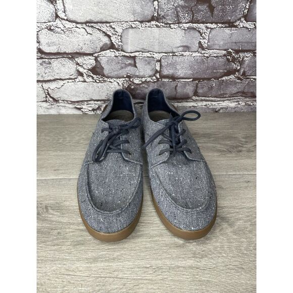 Reef Deck Hand 2 TX Gray Blue Canvas Boat Lace Up Beach Sneakers Men 10M US/43EU - Picture 3 of 16
